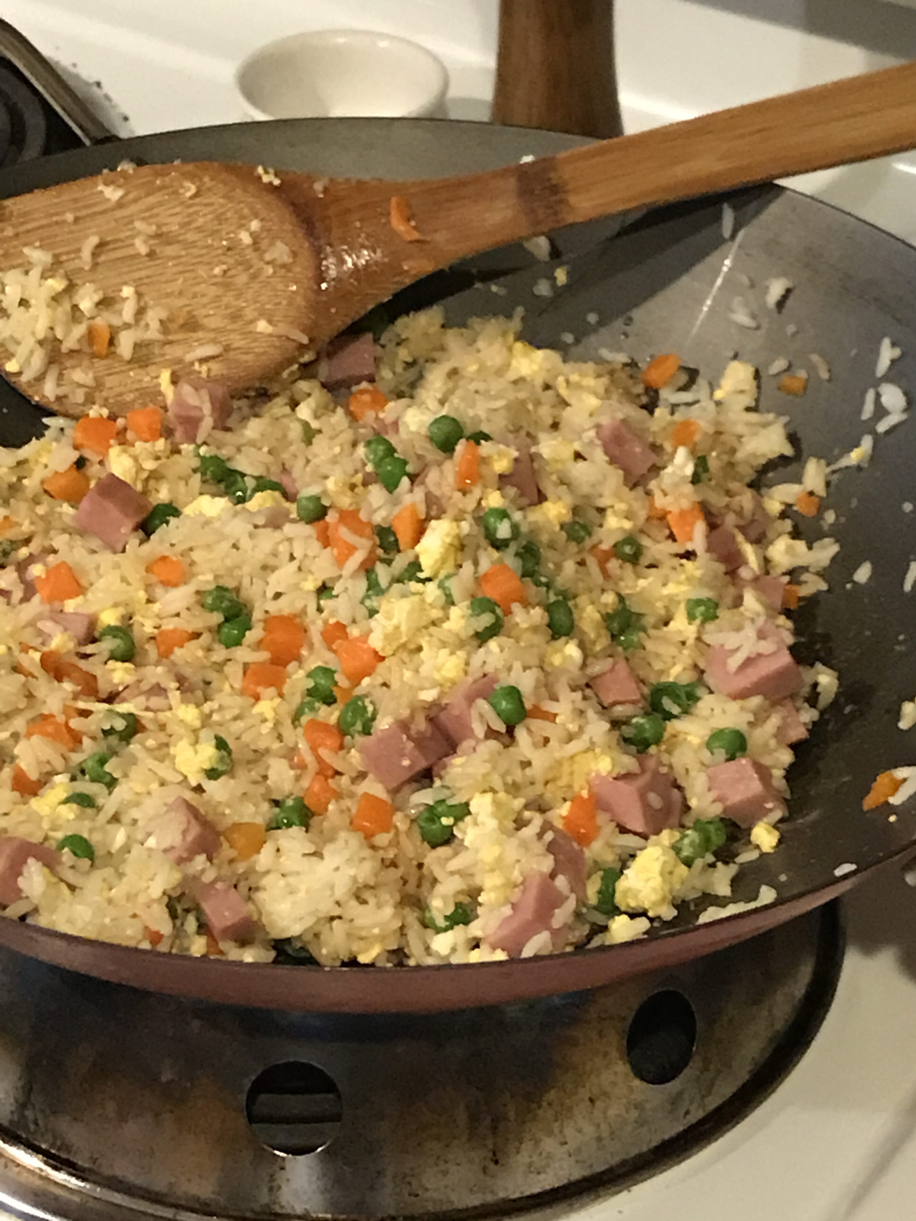 Easy Fried Rice in wok