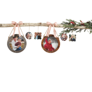 Picture perfect ornament -iron and Close to Home Round Photo Frame. Find at www.mythirtyone.com/bagladyboss