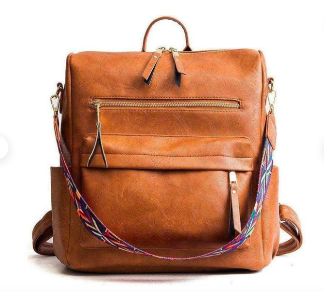 Faux Leather Backpack - gifts for her