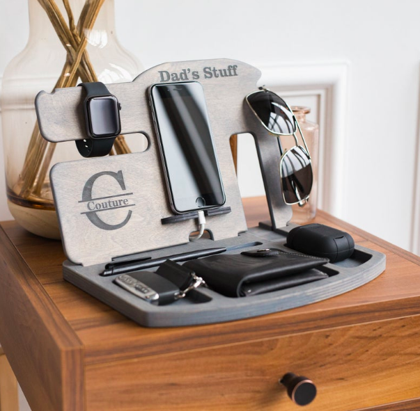 Wood Docking Station - gifts for him