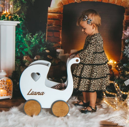 Wooden Doll Stroller - gifts for toddlers